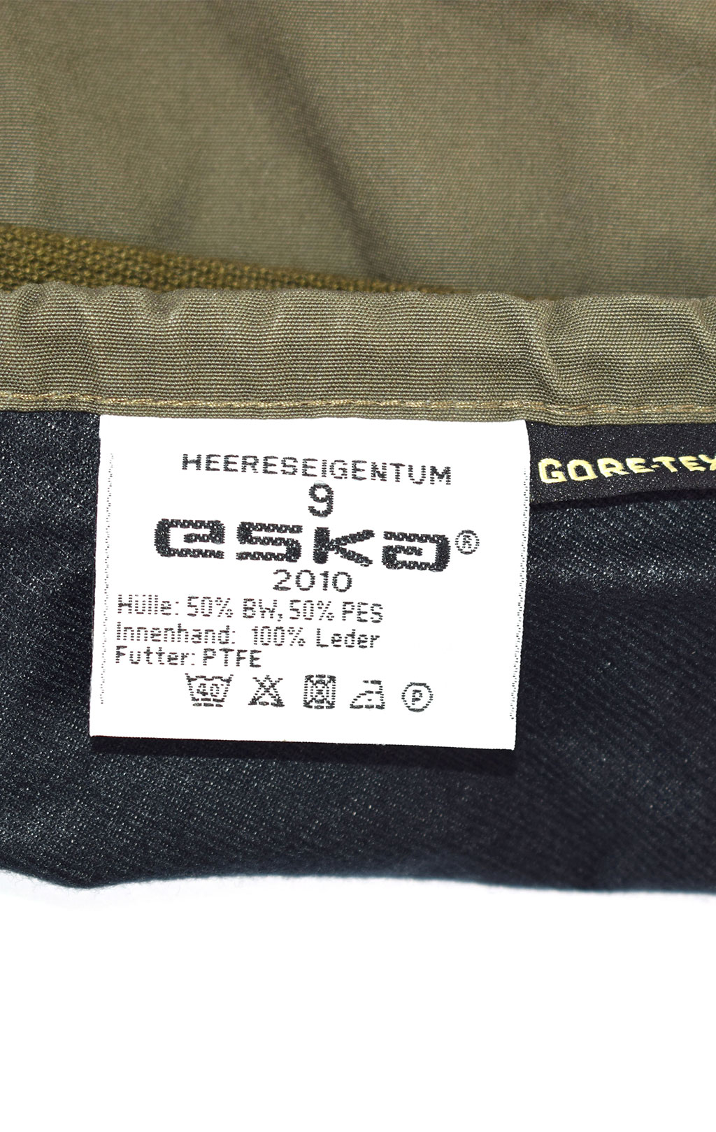 Рукавицы Gore-Tex кожа/хлопок утеплённые olive б/у Австрия