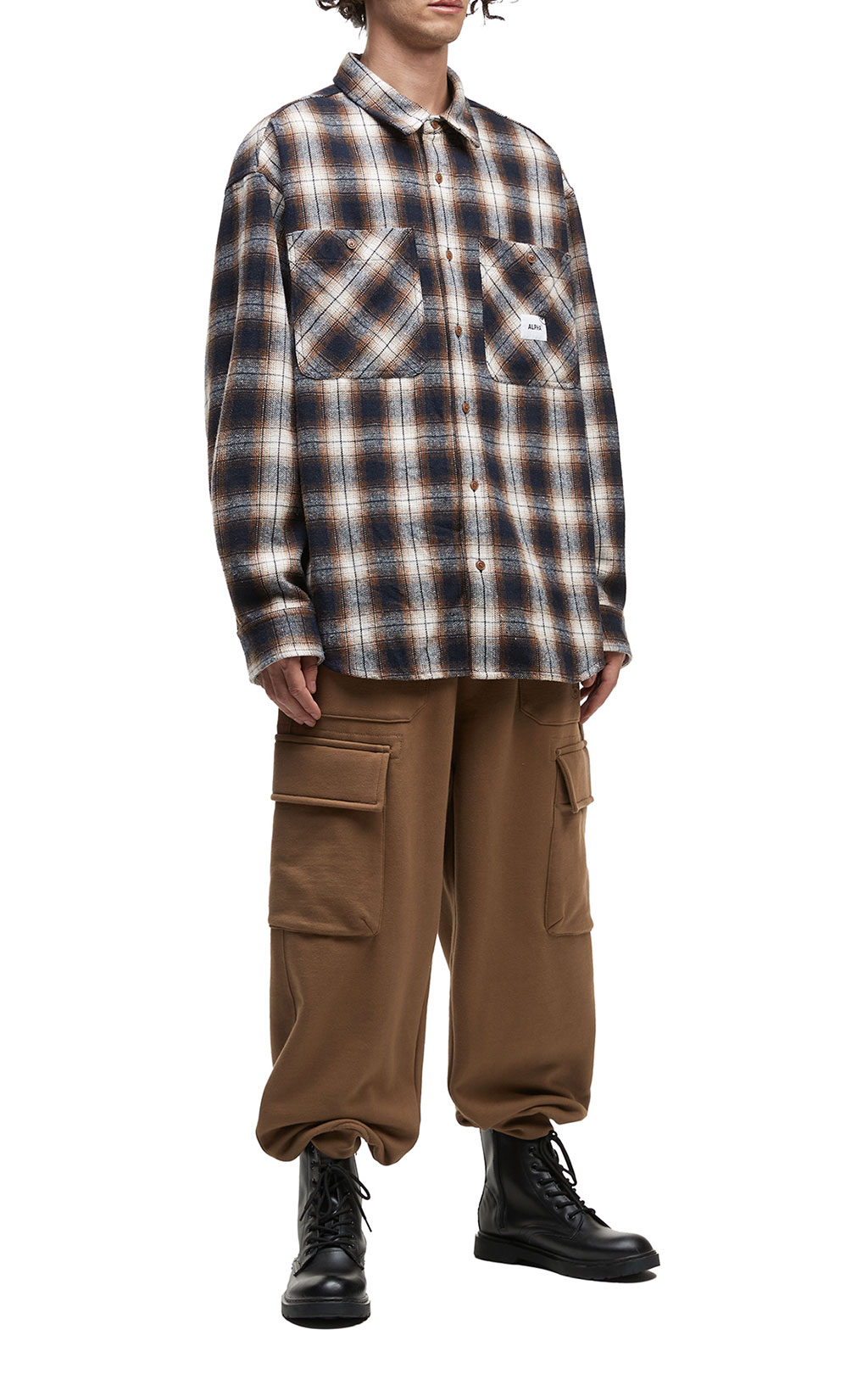 Брюки спортивные джоггеры ALPHA INDUSTRIES UNFRM CARGO SWEATPANTS FW 25/26 tan M001151 