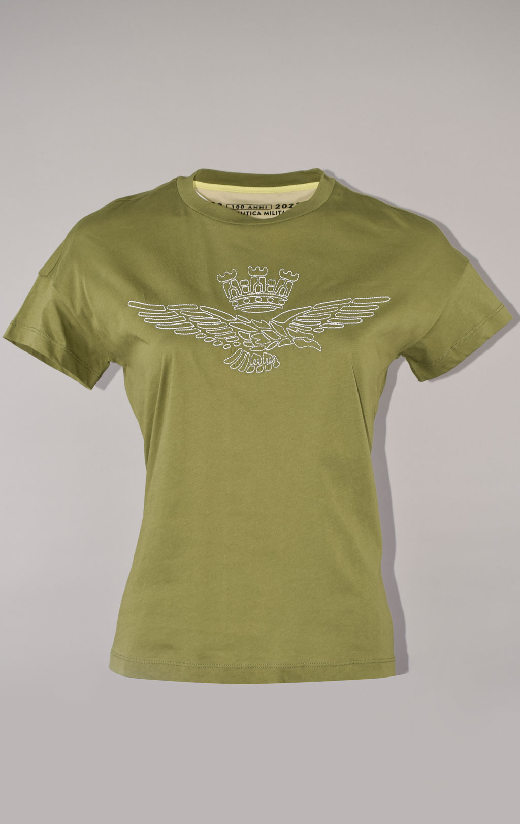 Женская футболка AERONAUTICA MILITARE SS 23/TR oliva (TS 2103)