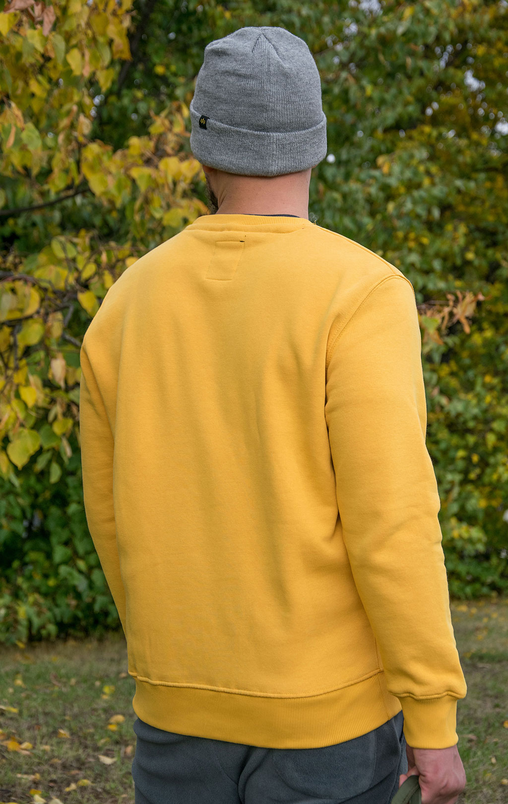 Свитшот ALPHA INDUSTRIES BASIC SWEATER solar yellow 