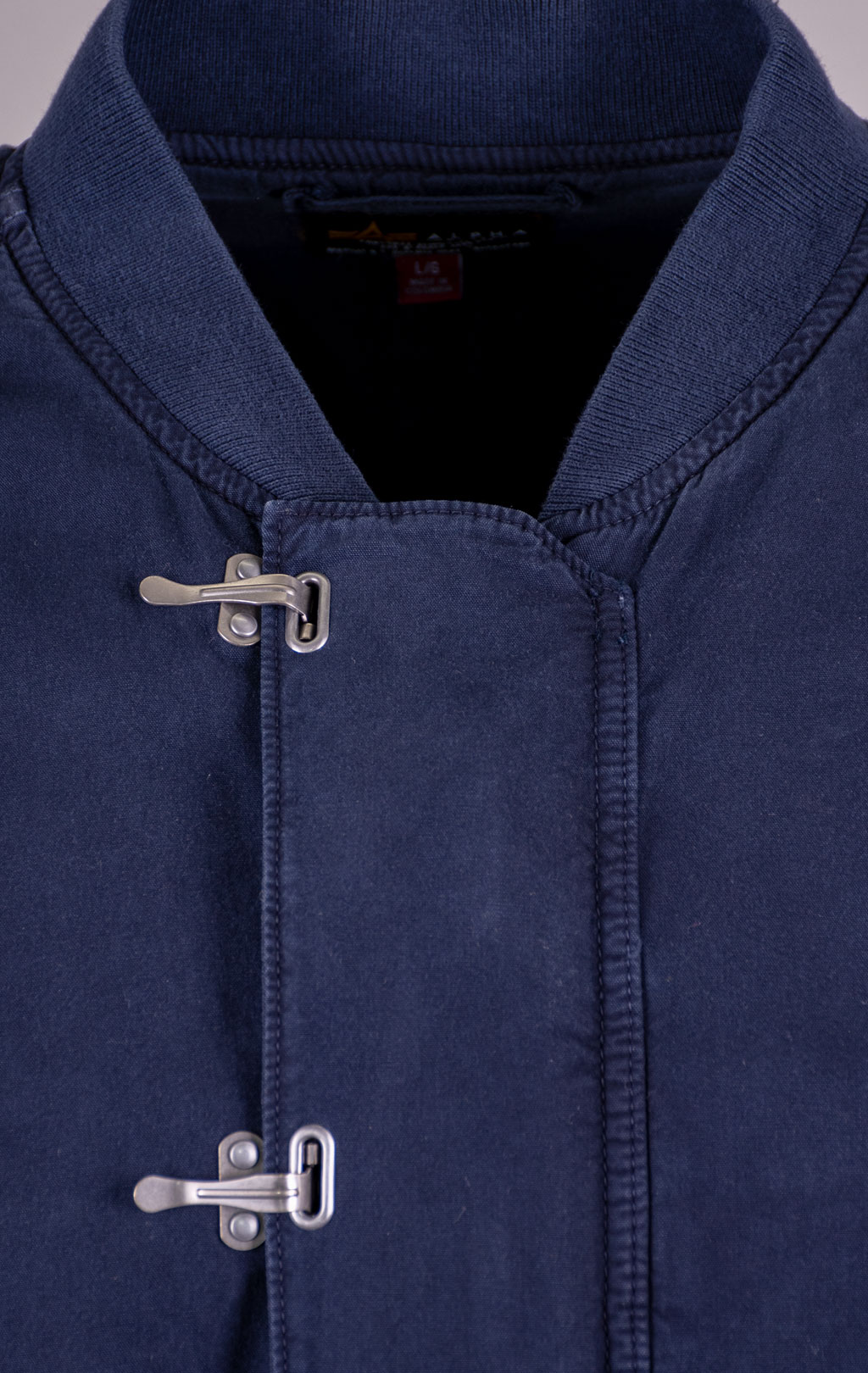 Бомбер-ветровка ALPHA INDUSTRIES US NAVY DECK HOOKED MOD JACKET SS 24 m replica blue 