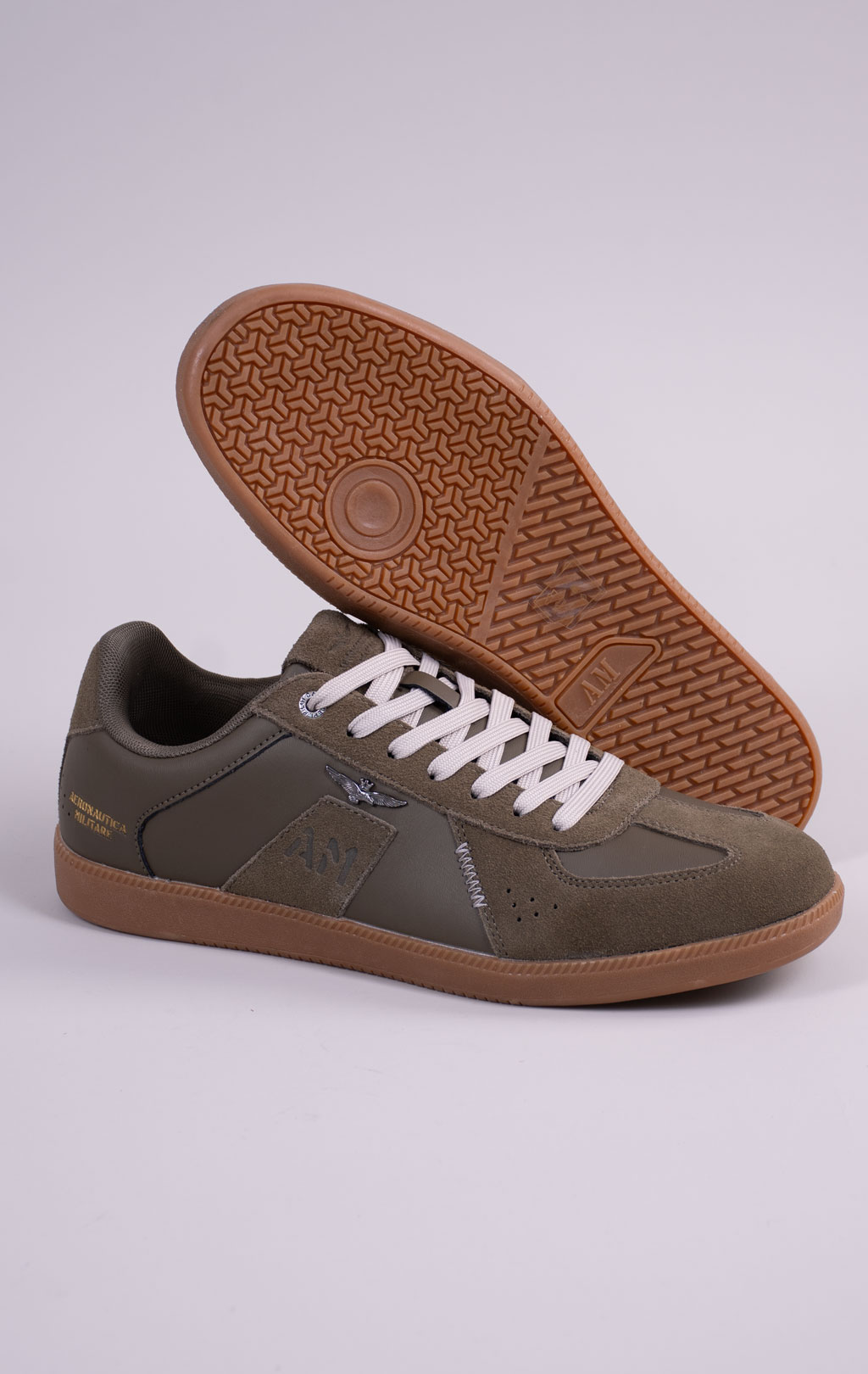 Кроссовки AERONAUTICA MILITARE (SC 0315) SS 26/CN verde militare 
