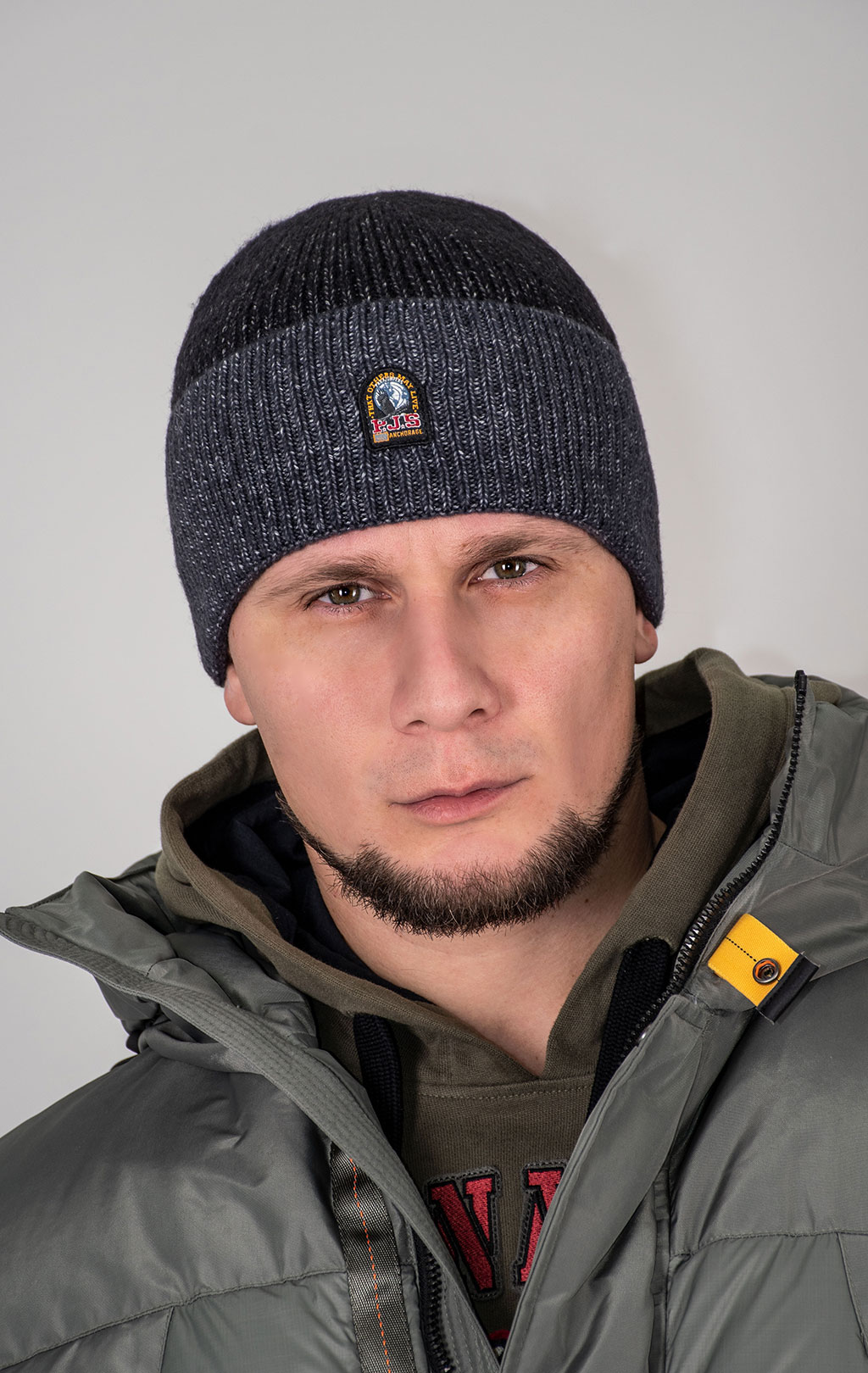 Шапка вязаная PARAJUMPERS GARDENIA HAT FW 24/25 black-phantom 