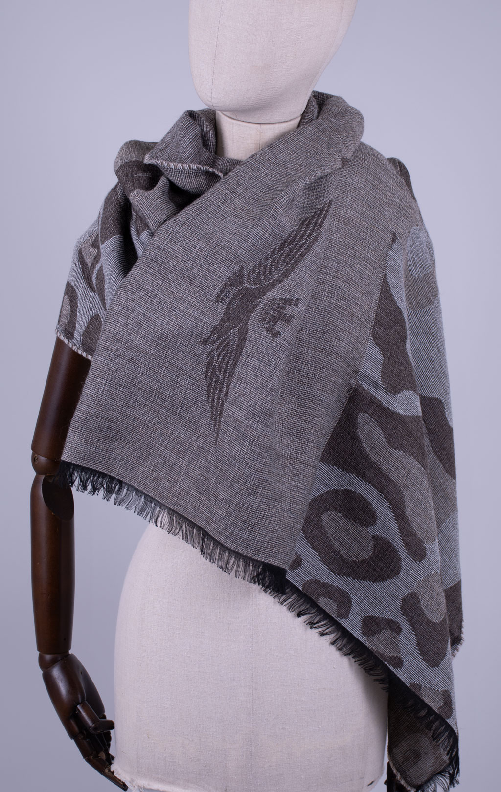 Шарф AERONAUTICA MILITARE FW 26/27/IT oatmeal/silver mink (SH 1174) 