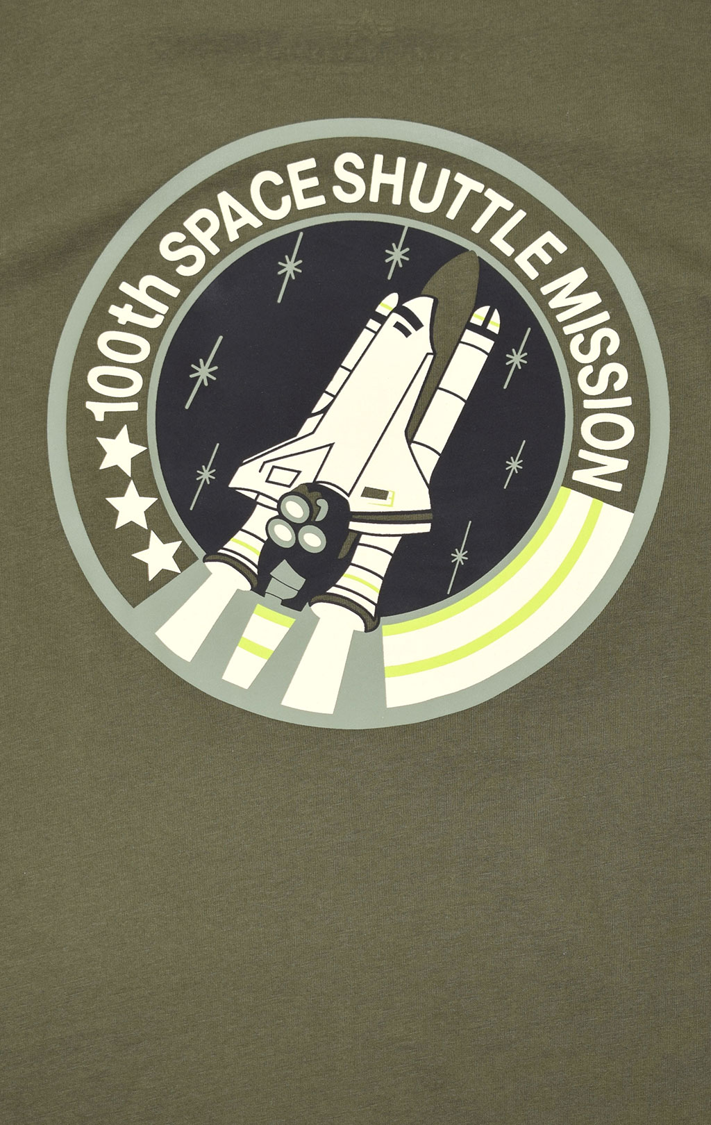 Футболка ALPHA INDUSTRIES NASA SPACE SHUTTLE T dark green 