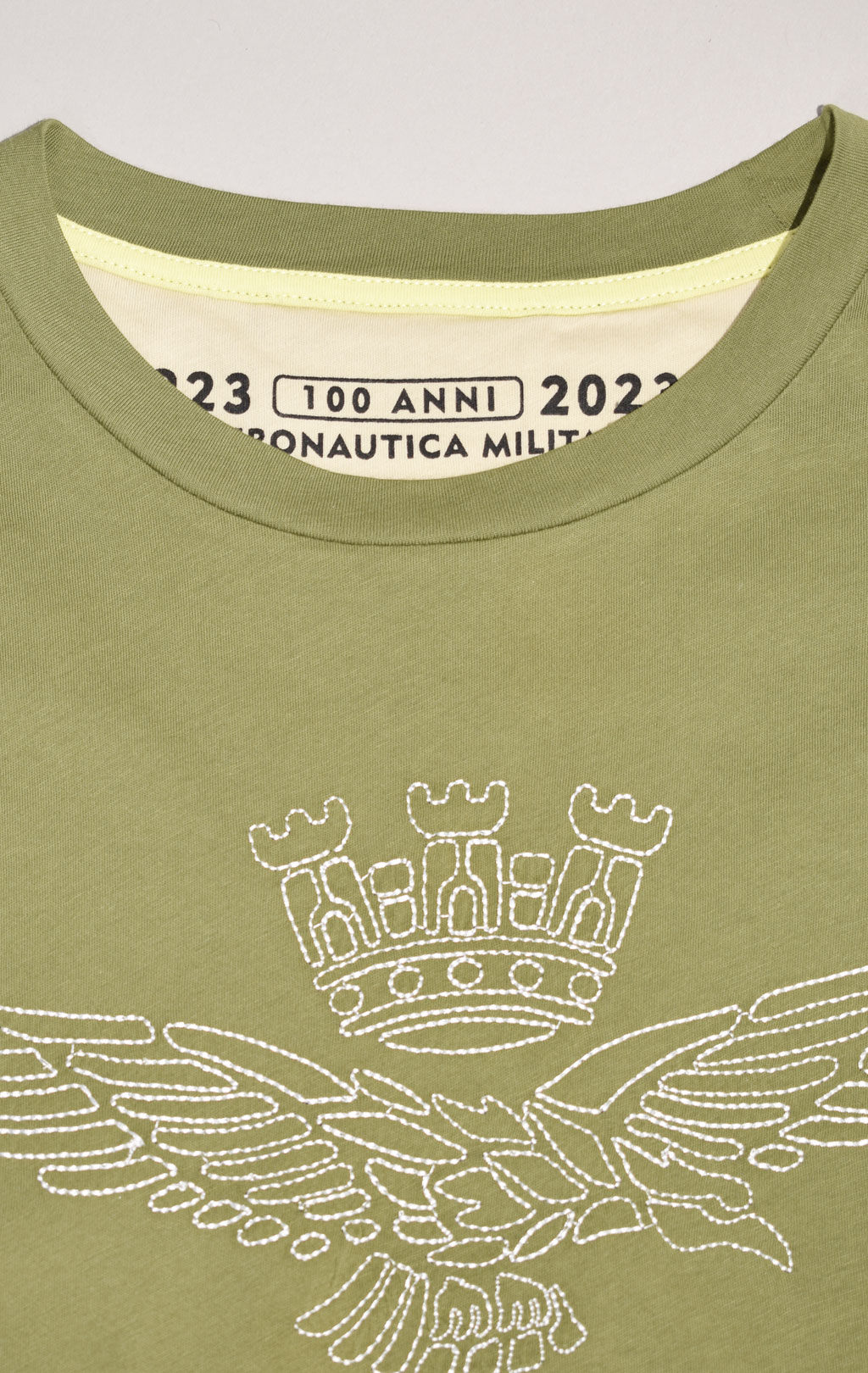 Женская футболка AERONAUTICA MILITARE SS 23/TR oliva (TS 2103) 
