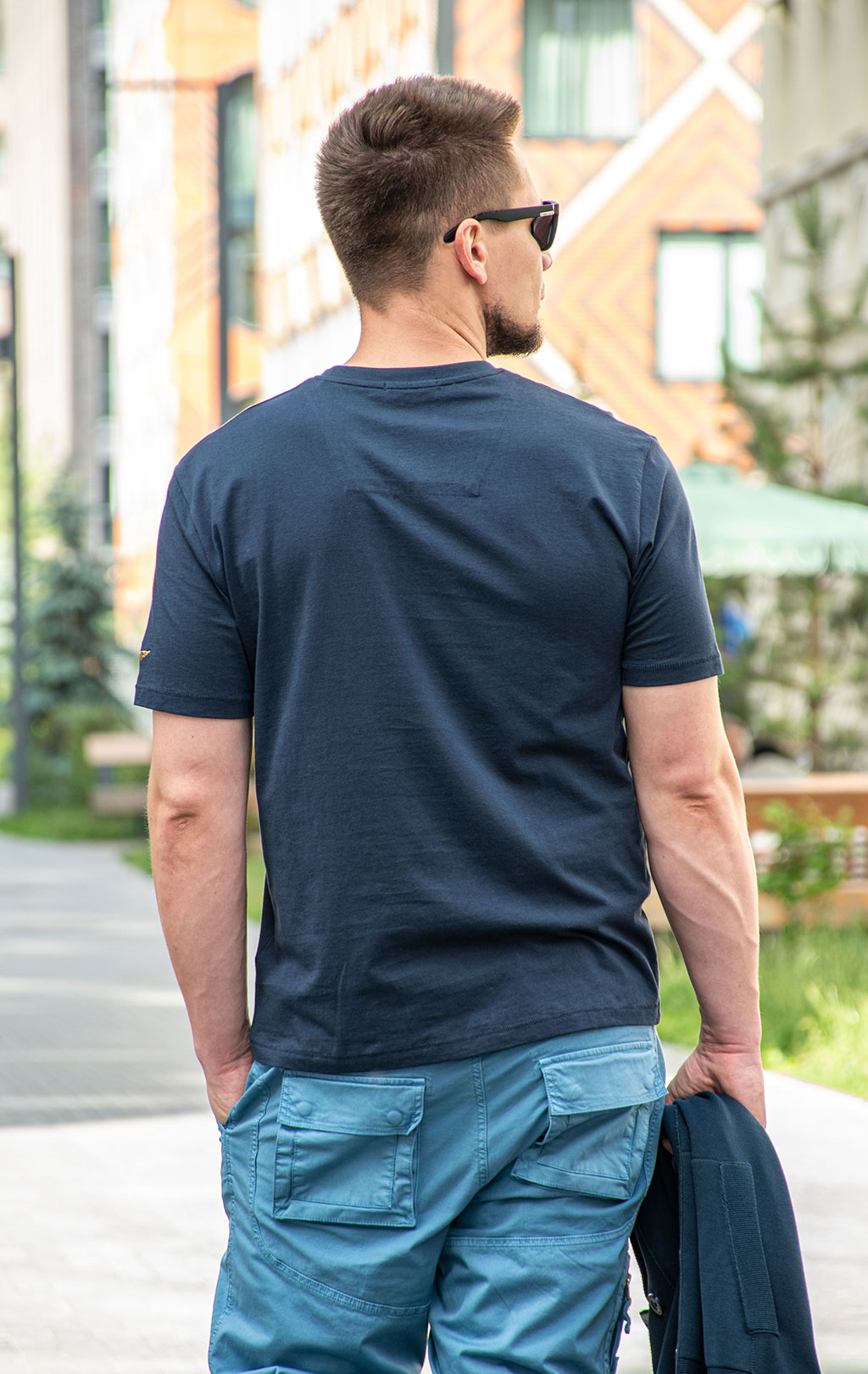 Футболка AERONAUTICA MILITARE SS 26/BD blue navy (TS 2538) 
