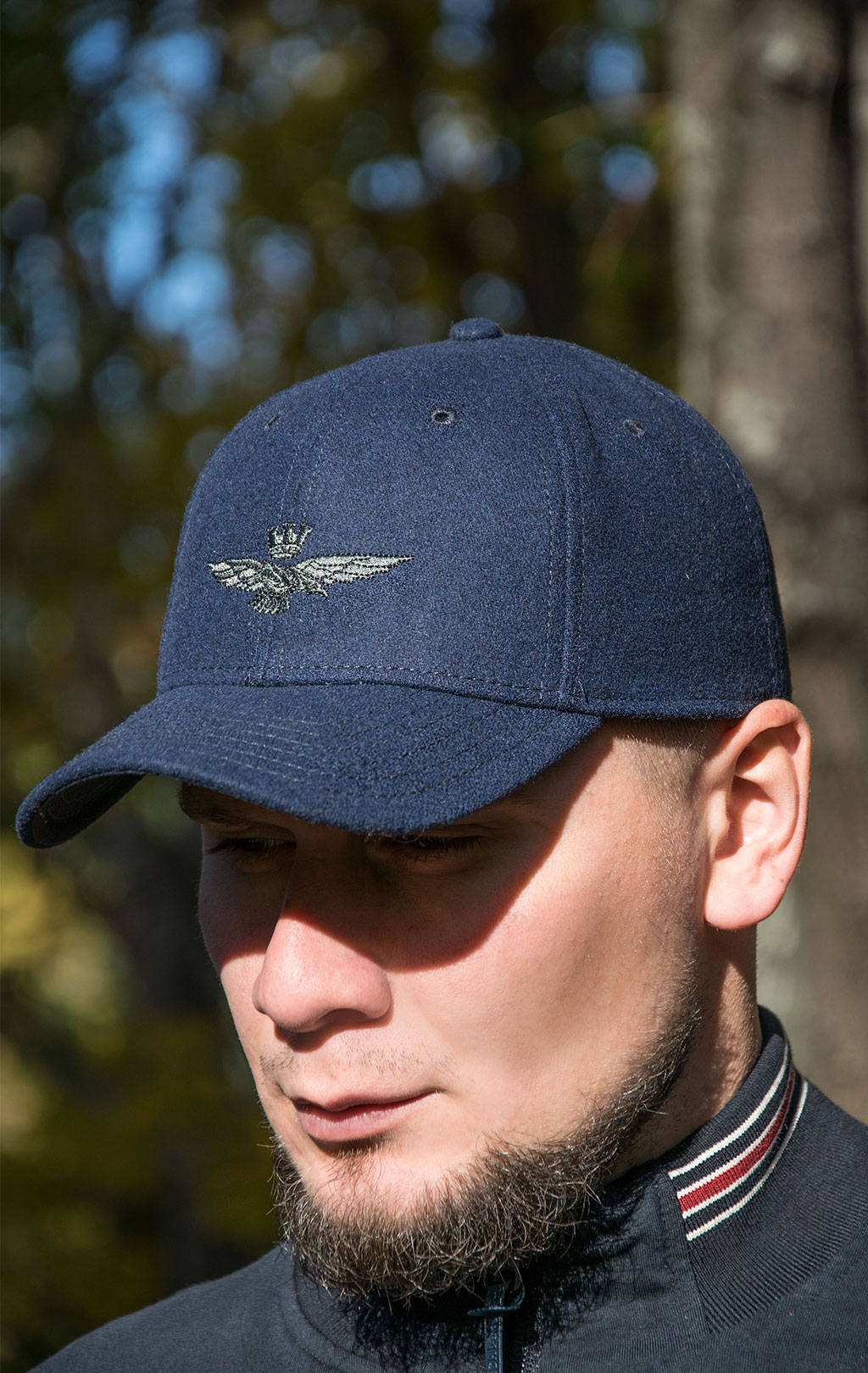 Бейсболка AERONAUTICA MILITARE шерсть FW 22/23/CN blue navy (HA 1085) 