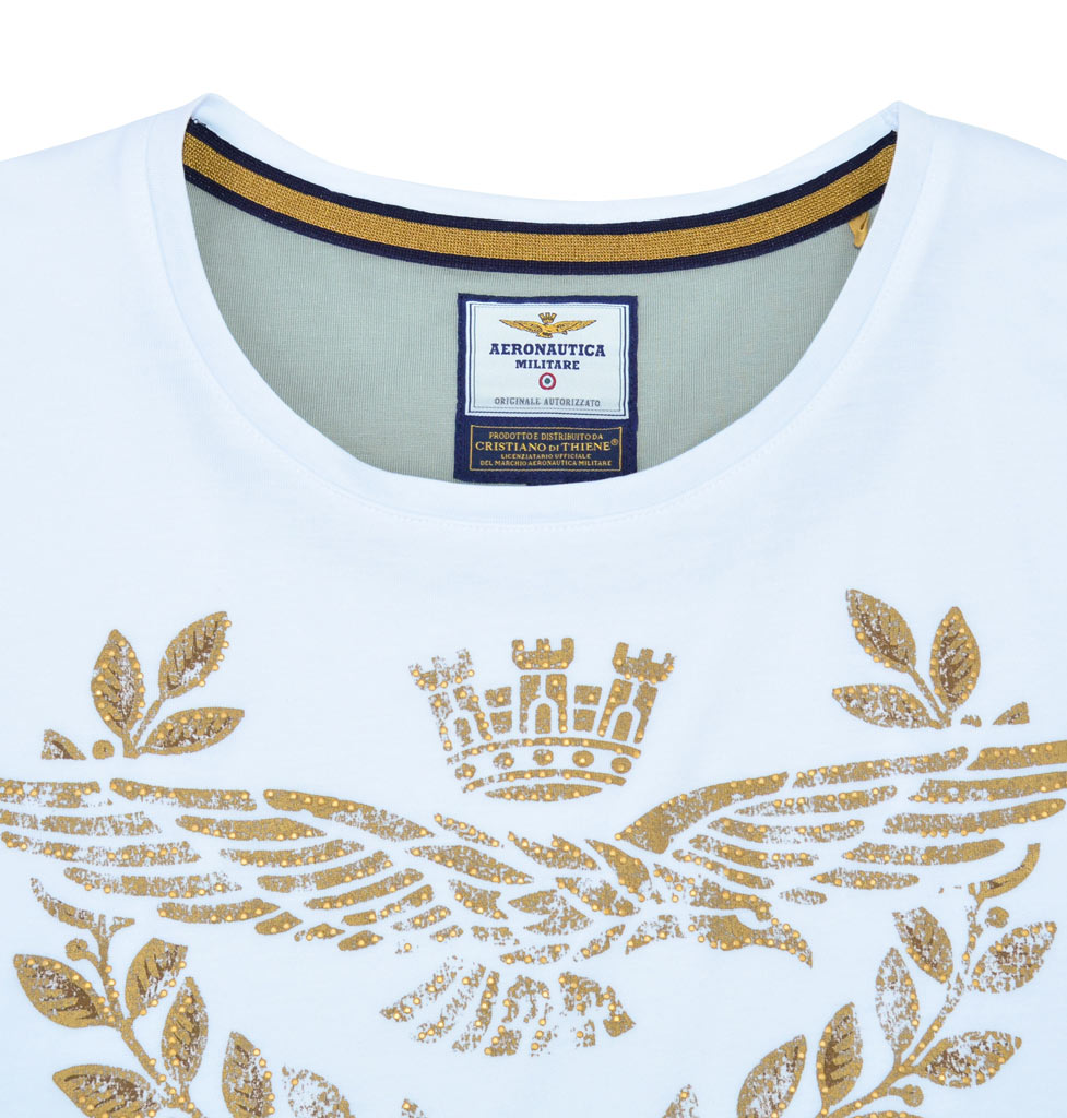 Женская футболка AERONAUTICA MILITARE bianco ottico (TS 1492) 