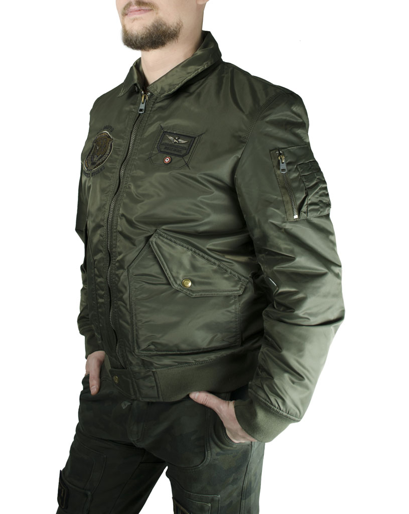 Куртка AERONAUTICA MILITARE verde militare (AB 1480) 