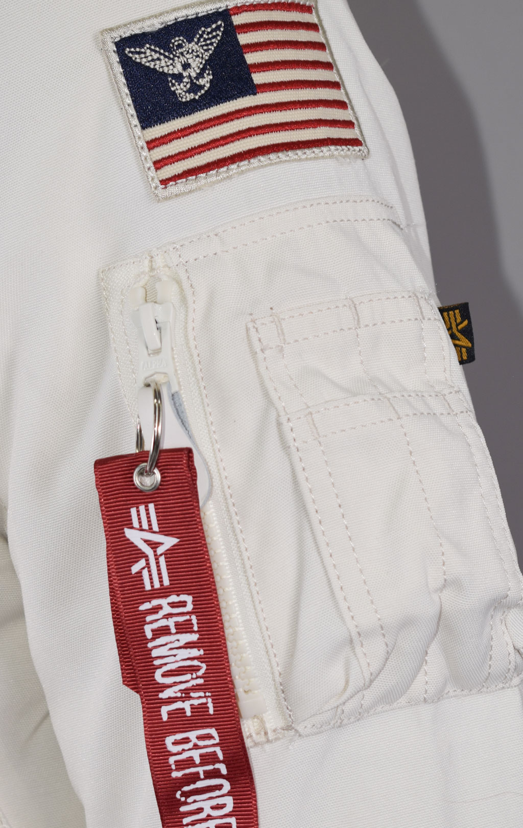 Женская аляска ALPHA INDUSTRIES POLAR jet stream white 