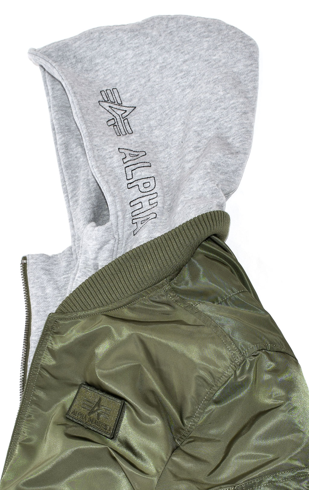 Куртка-бомбер лётная ALPHA INDUSTRIES D-Tec MA-1 sage green 