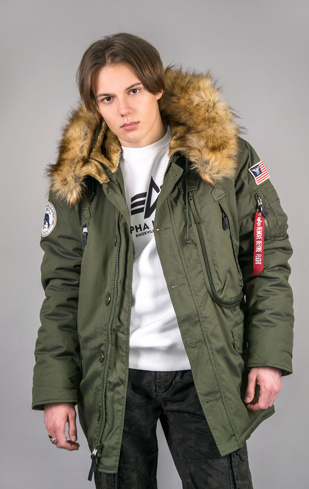 Аляска ALPHA INDUSTRIES POLAR dark green 