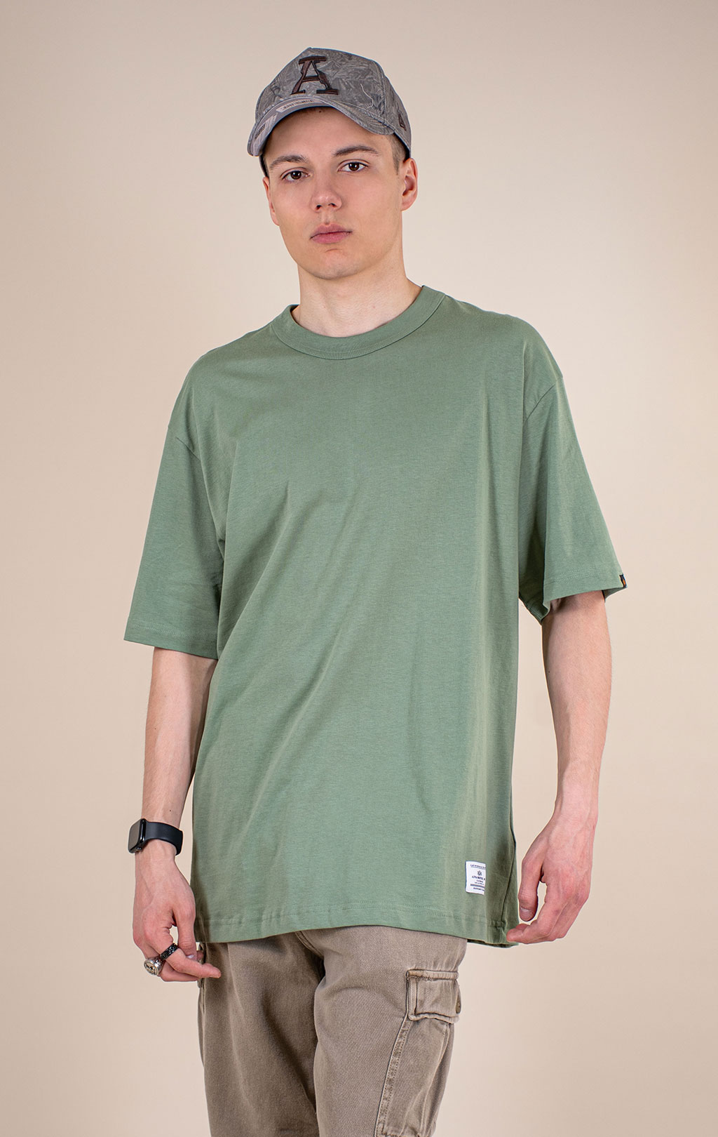 Футболка ALPHA INDUSTRIES RELAXED UNIFORM TEE SS 26 moss 