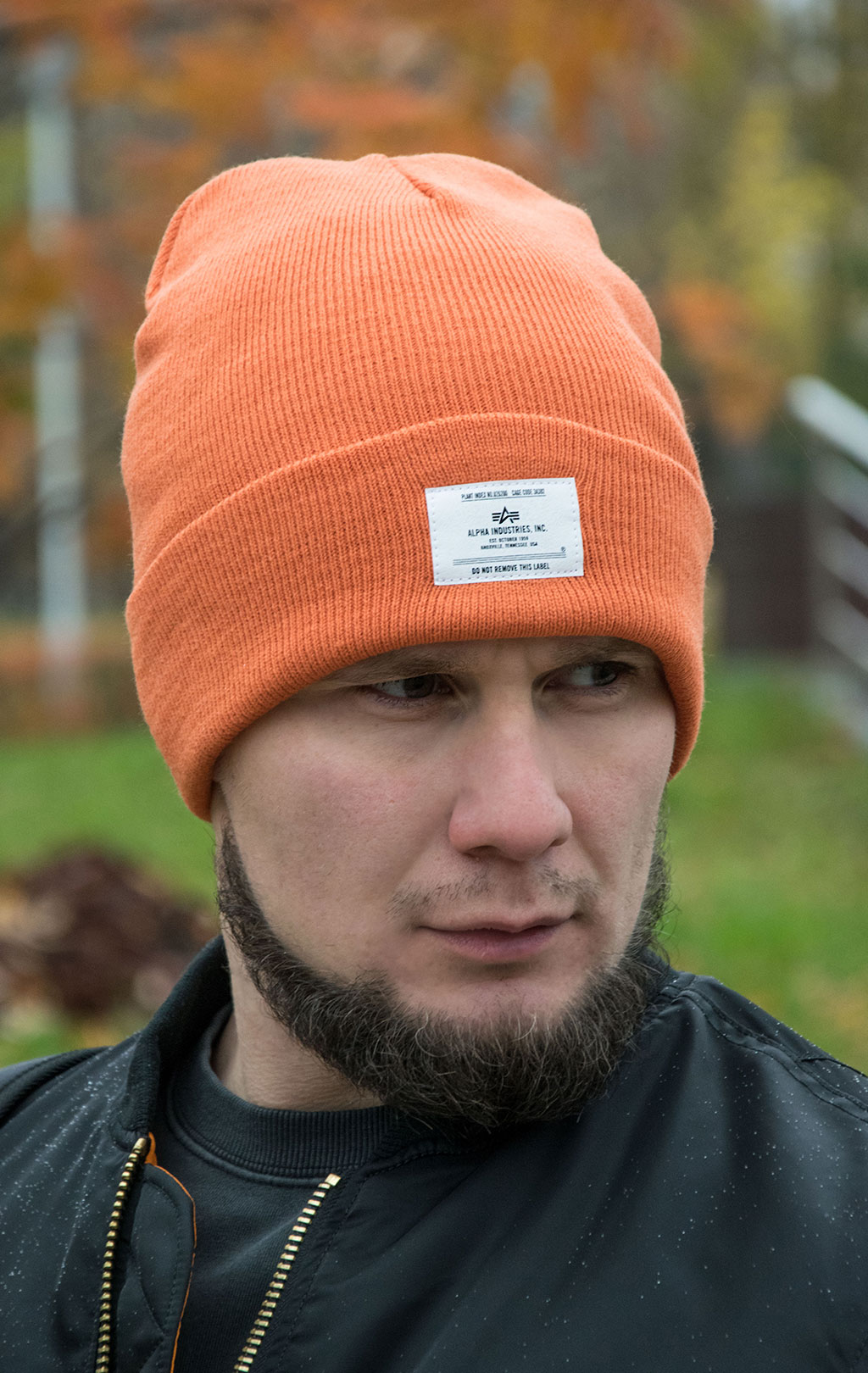 Шапка ALPHA INDUSTRIES ESSENTIAL BEANIE FW 21/22 emergency orange 