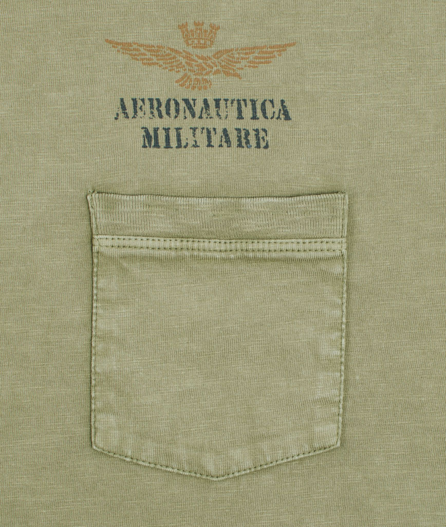 Футболка AERONAUTICA MILITARE verde militare (TS 1347)
