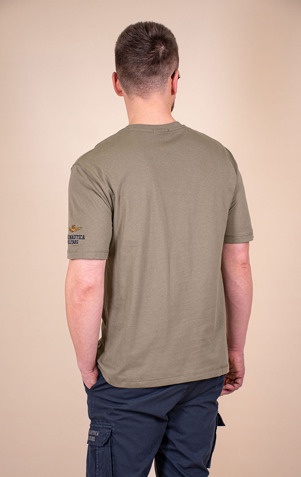 Футболка AERONAUTICA MILITARE SS 26/BD lichen green (TS 2529) 