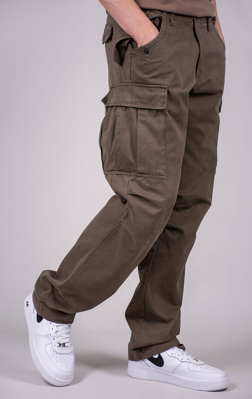 Брюки-карго парашюты ALPHA INDUSTRIES M-65 PANT плотные FW 24/25 coyote brown 