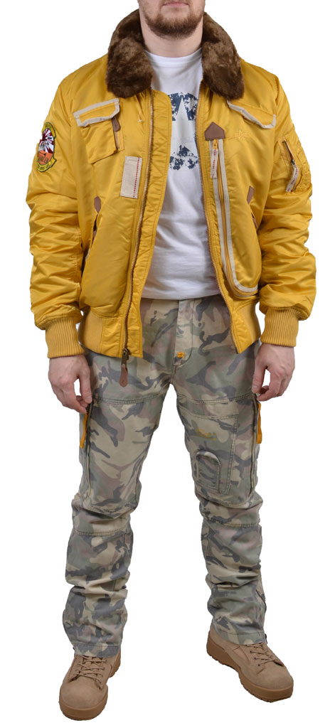 Куртка-пилот ALPHA INDUSTRIES INJECTOR X yellow 