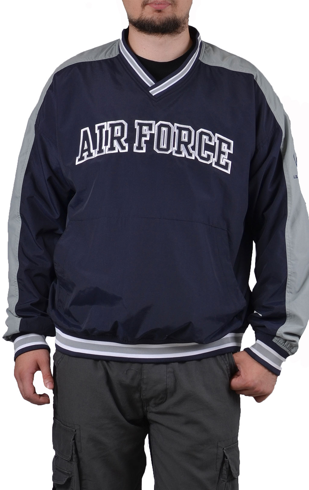 Толстовка AIR FORCE нейлон blue/grey США