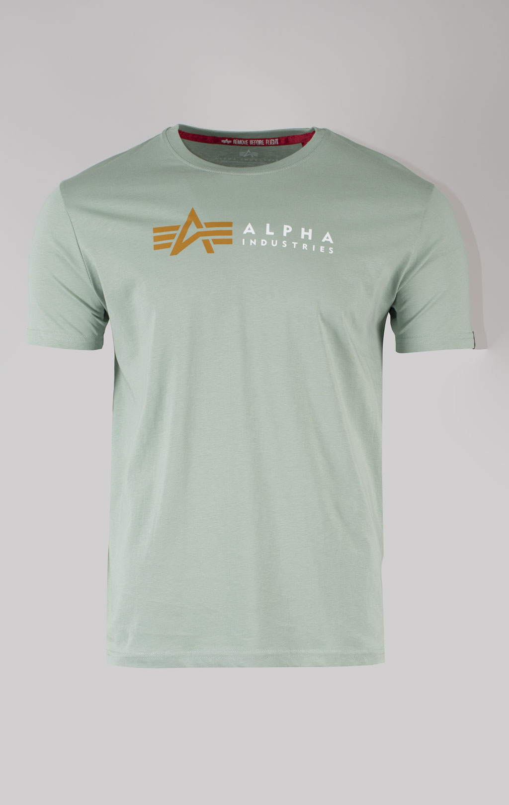 Футболка ALPHA INDUSTRIES ALPHA LABEL T dusty green 