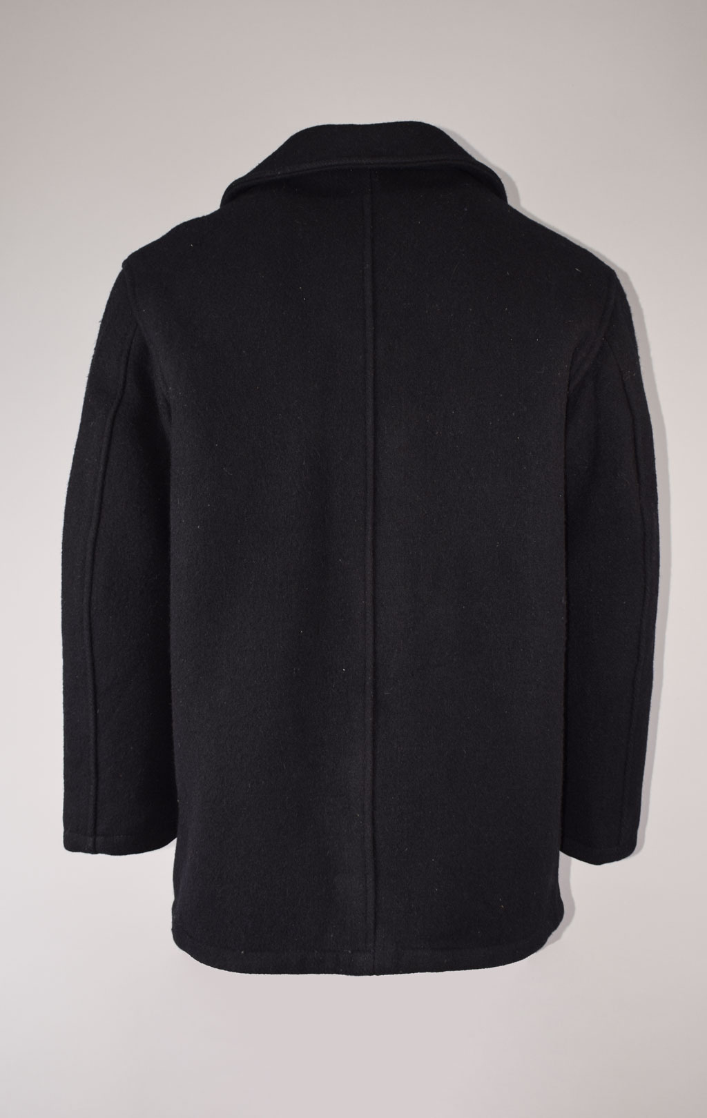 Бушлат морской Mind Boggler PEACOAT шерсть85/нейлон15 black б/у Индия