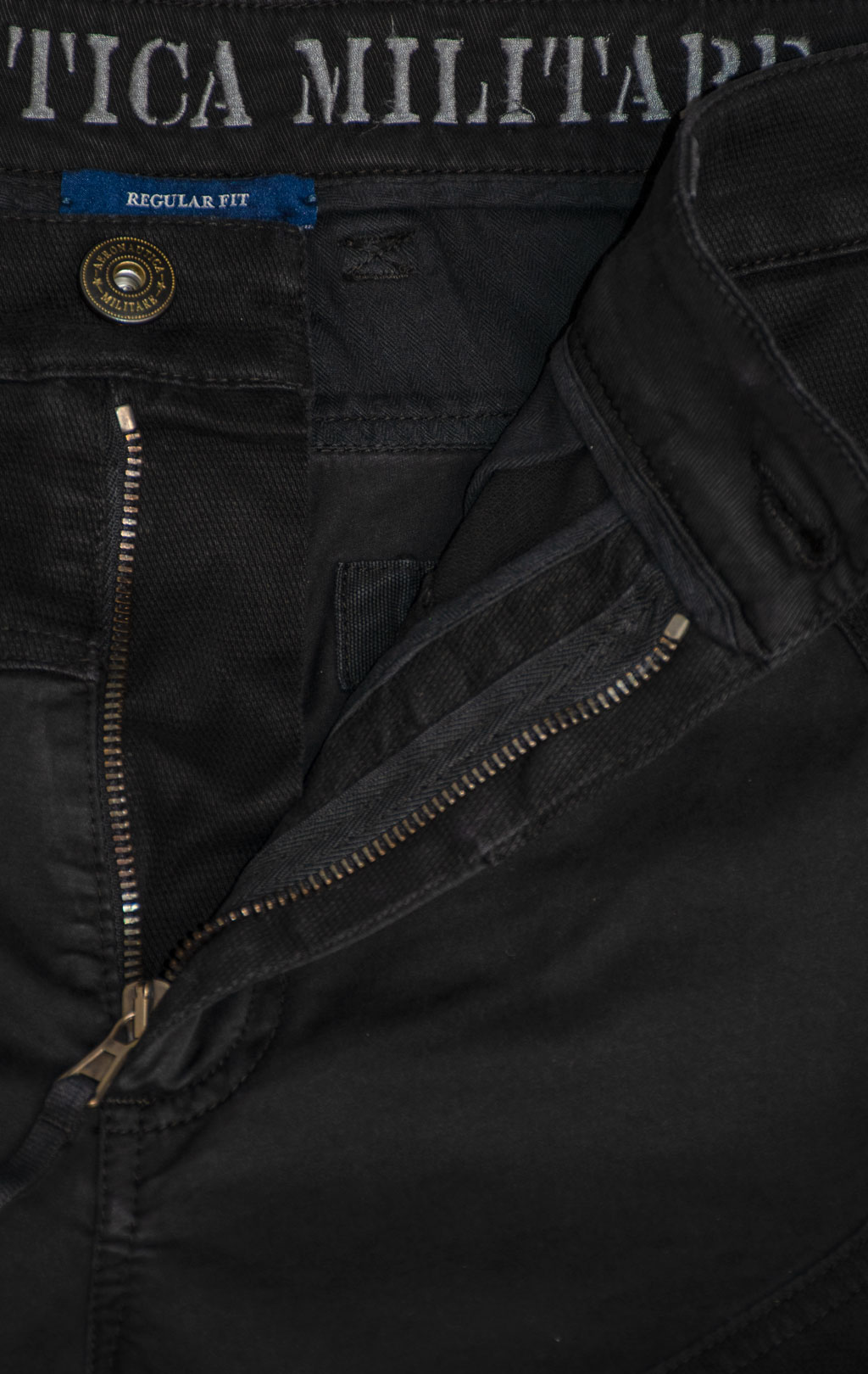 Брюки-карго AERONAUTICA MILITARE ANTI-G плотные FW 25/26/AL jet black (PA 1664) 