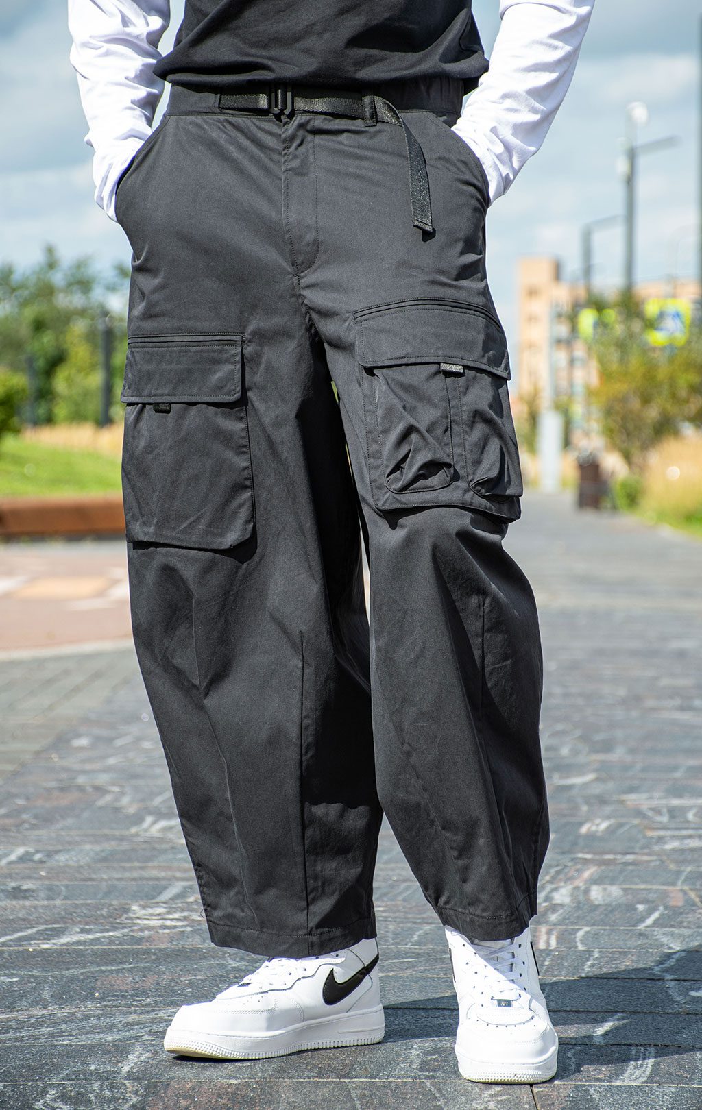Брюки-карго ALPHA INDUSTRIES OVERSIZED TACTICAL PANT FW 24/25 black 