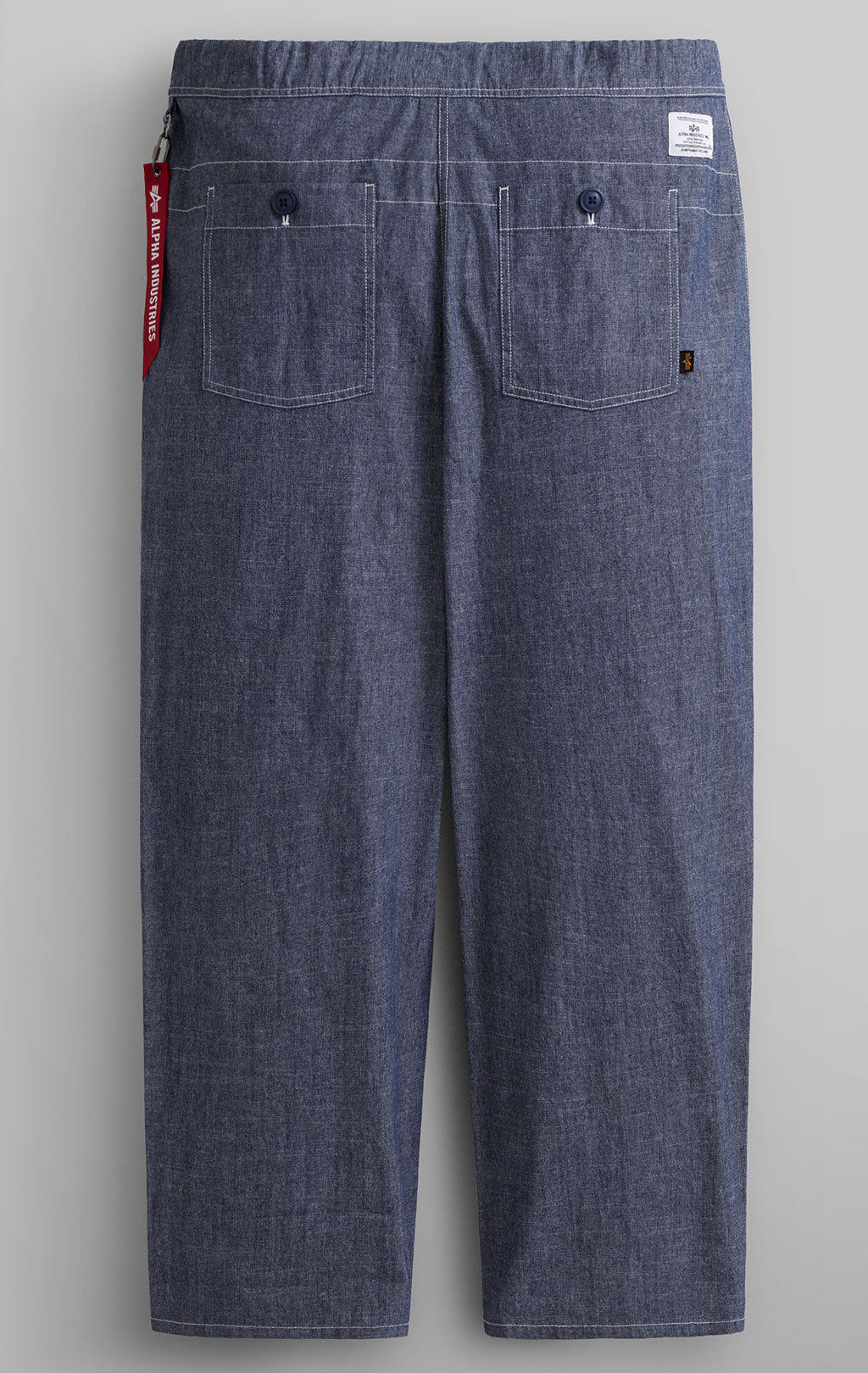 Брюки ALPHA INDUSTRIES WIDE LEG TROUSERS SS 24 m replica blue 