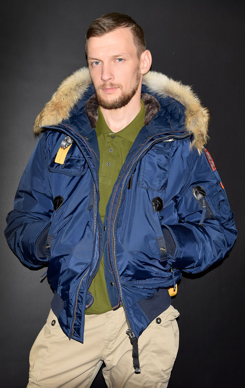 Аляска-пуховик PARAJUMPERS GOBI cadet blue 