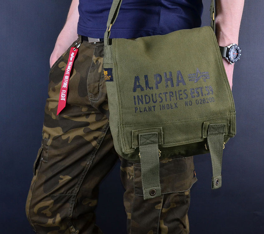 Сумка ALPHA INDUSTRIES CARGO CANVAS BAG UTILITY olive 