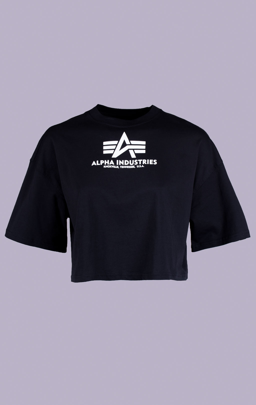 Женская футболка-кроп ALPHA INDUSTRIES BASIC T CROPPED PP black 