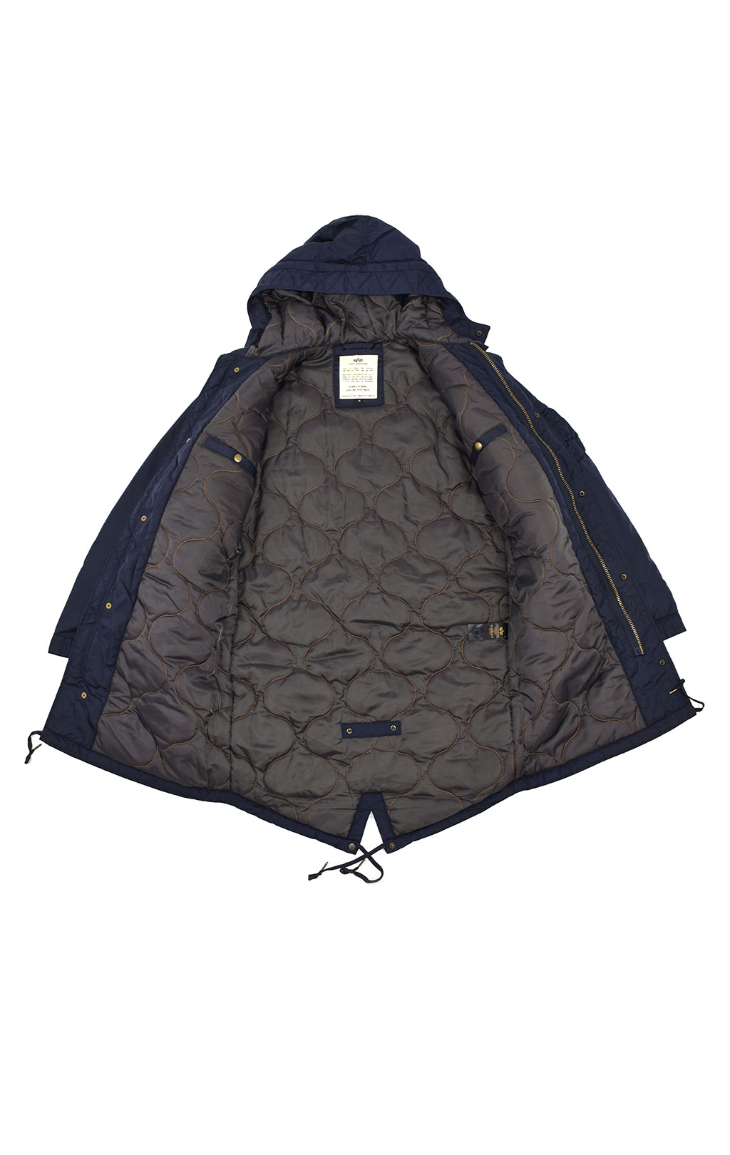 Парка ALPHA INDUSTRIES HOODED FISHTAIL CW TT rep. blue 