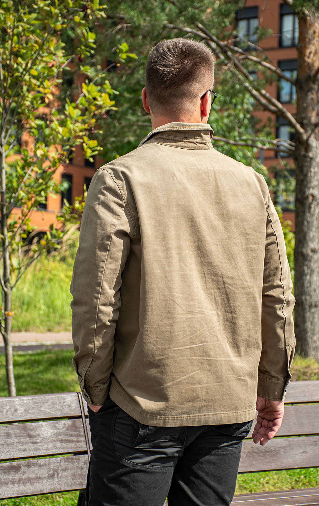 Ветровка AERONAUTICA MILITARE FW 25/26/IN dark olive (AC 0036) 