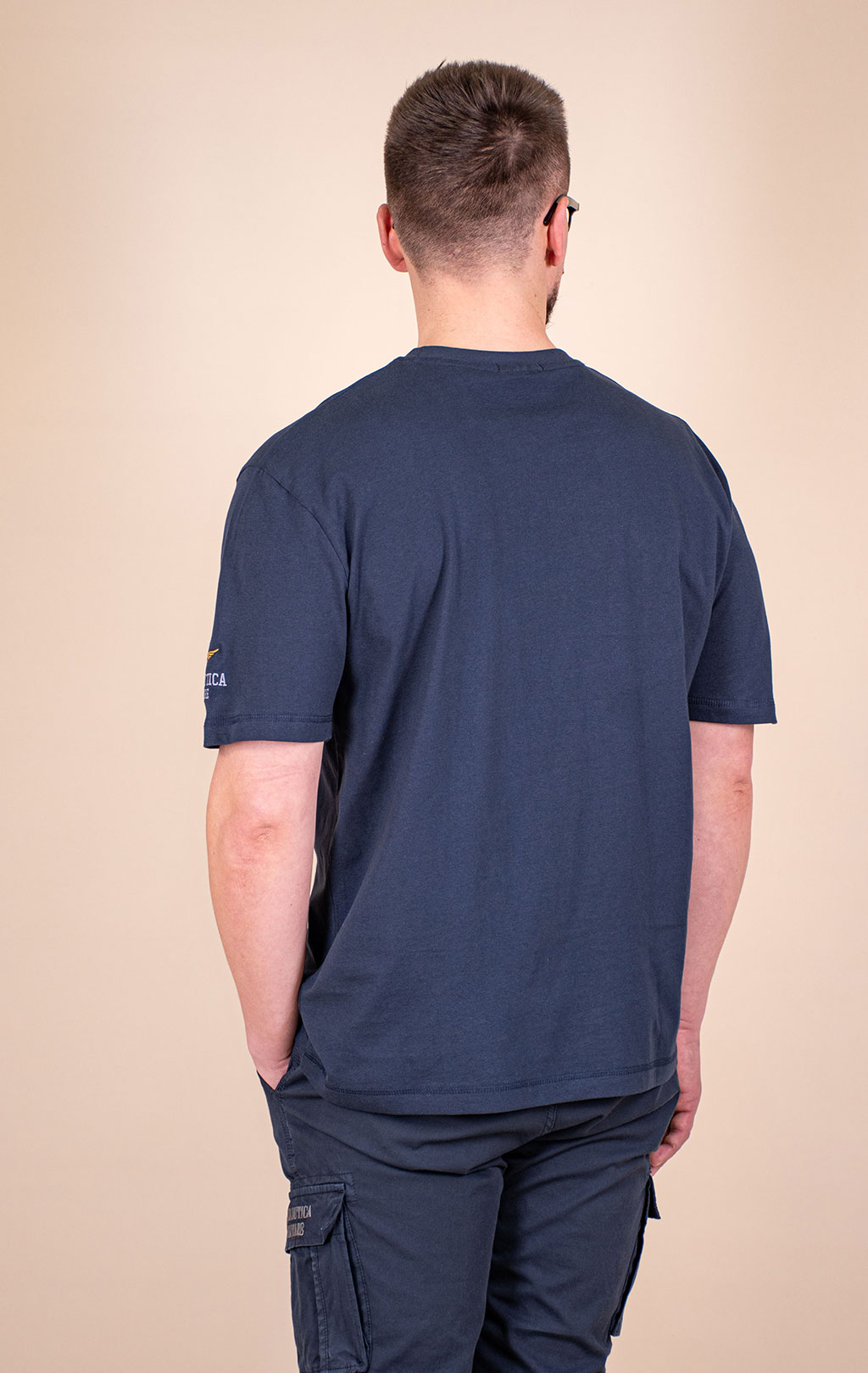 Футболка AERONAUTICA MILITARE big size SS 26/BD blue navy (TS 2529) 
