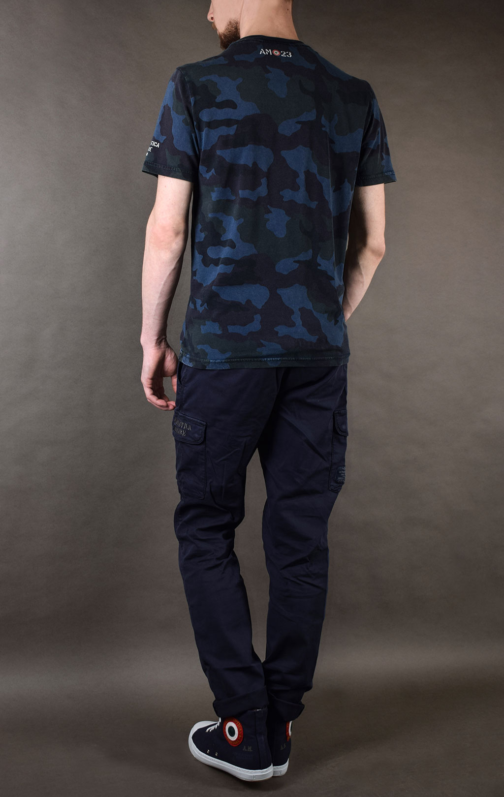 Футболка AERONAUTICA MILITARE SS19 camouflage blue (TS 1603) 
