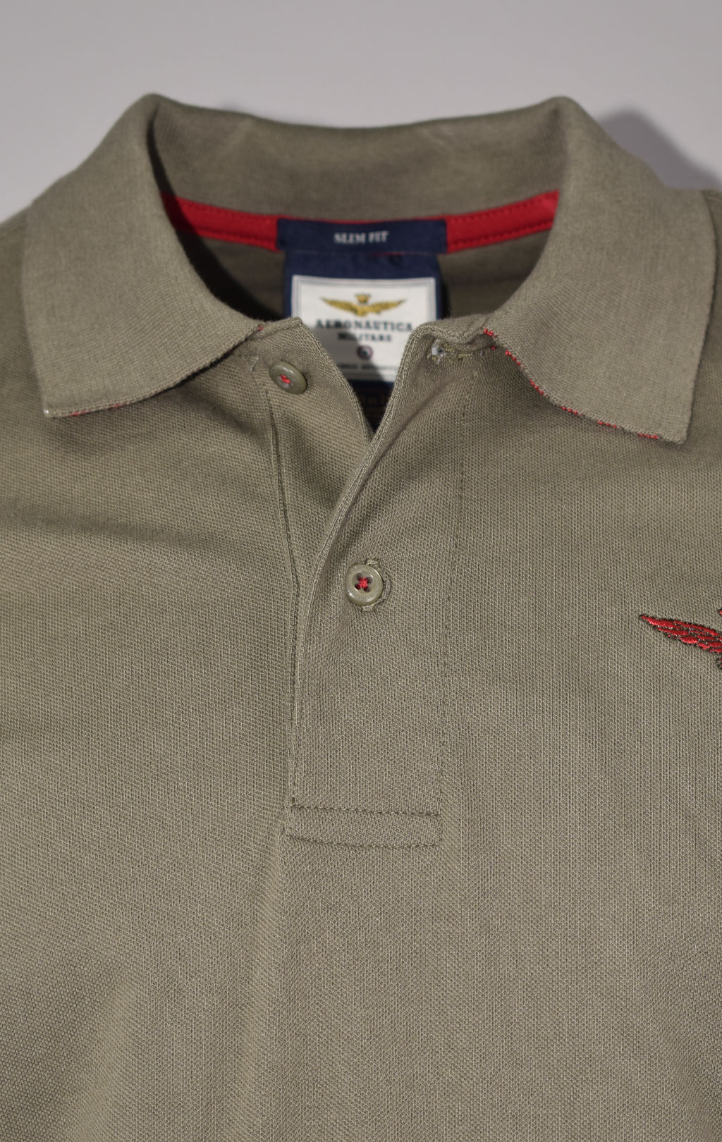 Футболка-поло AERONAUTICA MILITARE big size SS 23/BD verde (PO 1678) 