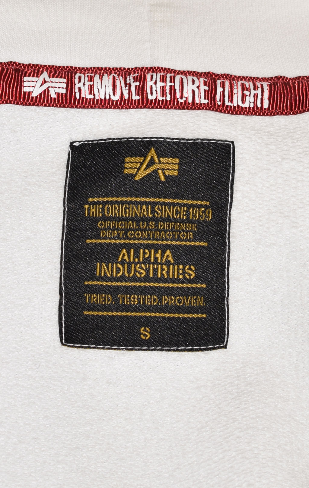 Женская толстовка ALPHA INDUSTRIES NEW BASIC HOODY white 