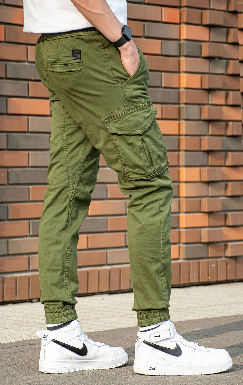 Брюки джоггеры ALPHA INDUSTRIES COTTON TWILL  JOGGER dark olive 