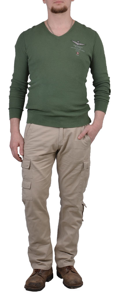 Свитер AER. MILITARE green (MA 916)