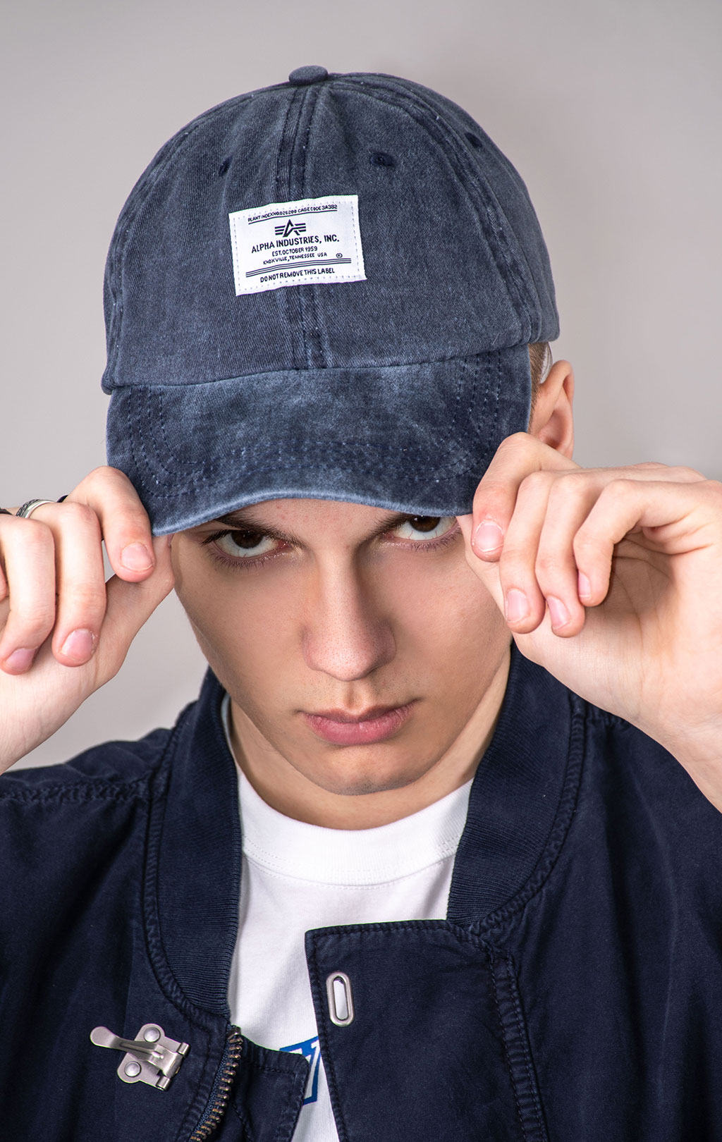 Бейсболка ALPHA INDUSTRIES BATTLEWASH CAP SS 24 replica blue 