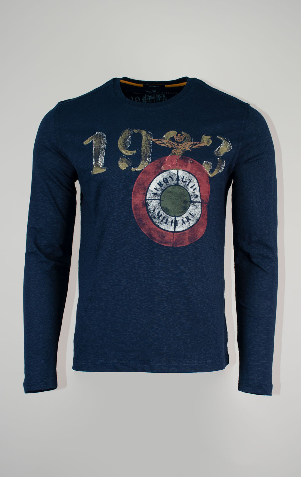 Лонгслив AERONAUTICA MILITARE FW 25/26/TR blue navy (TS 2487) 