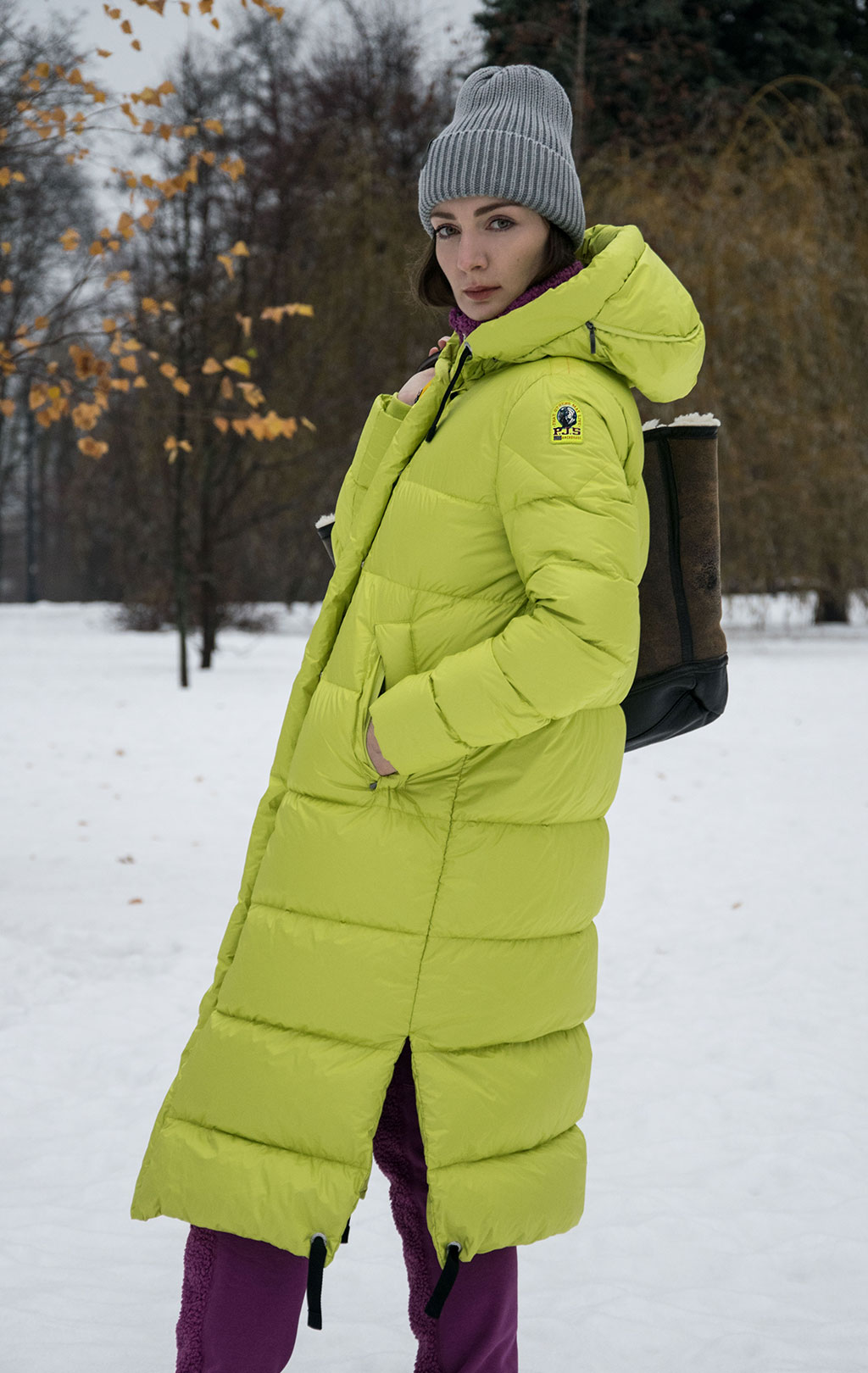 Женское пальто пуховое PARAJUMPERS MUMMY FW 22/23 citronelle 