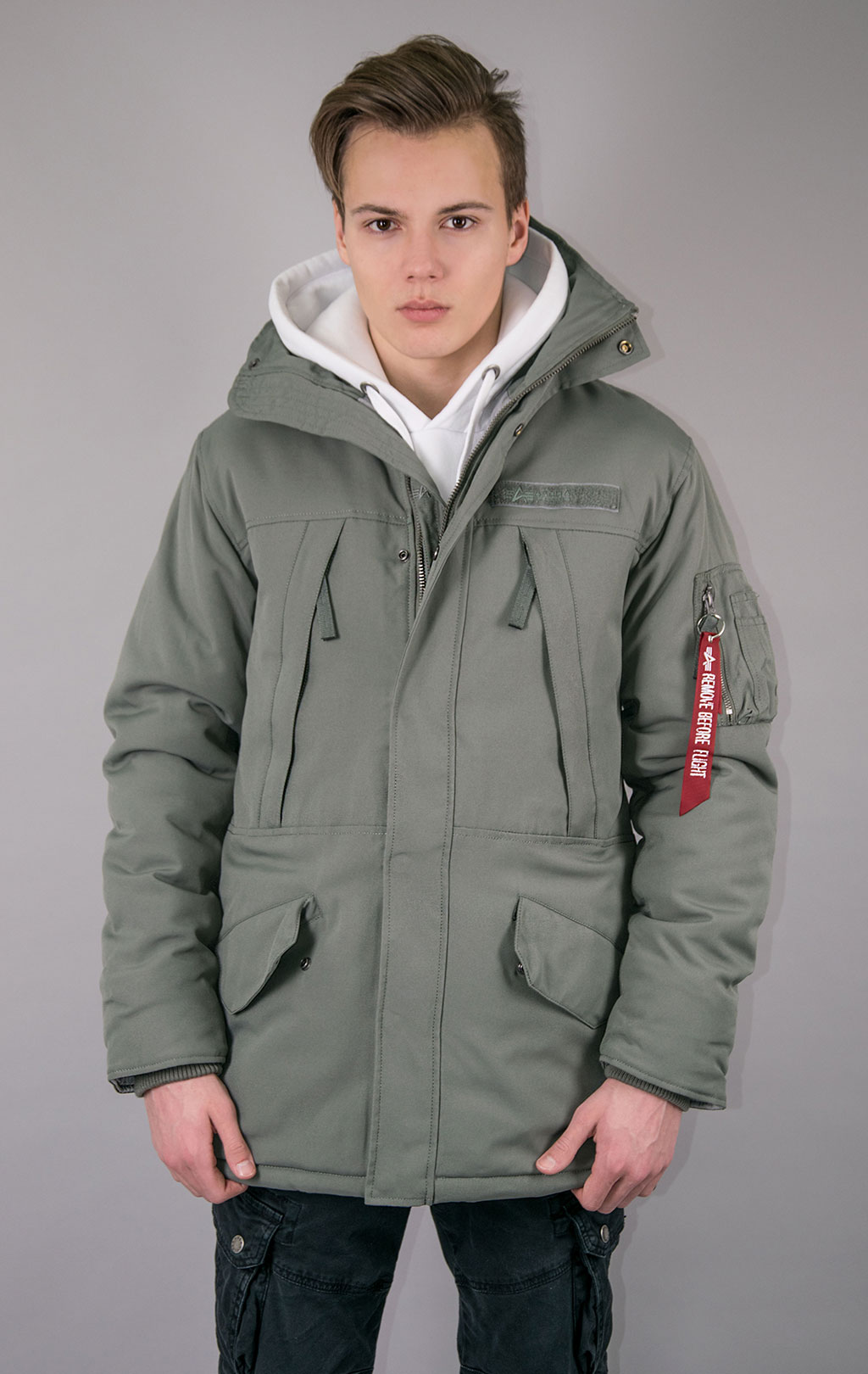 Аляска ALPHA INDUSTRIES EXPEDITION PARKA N-3B vintage green 