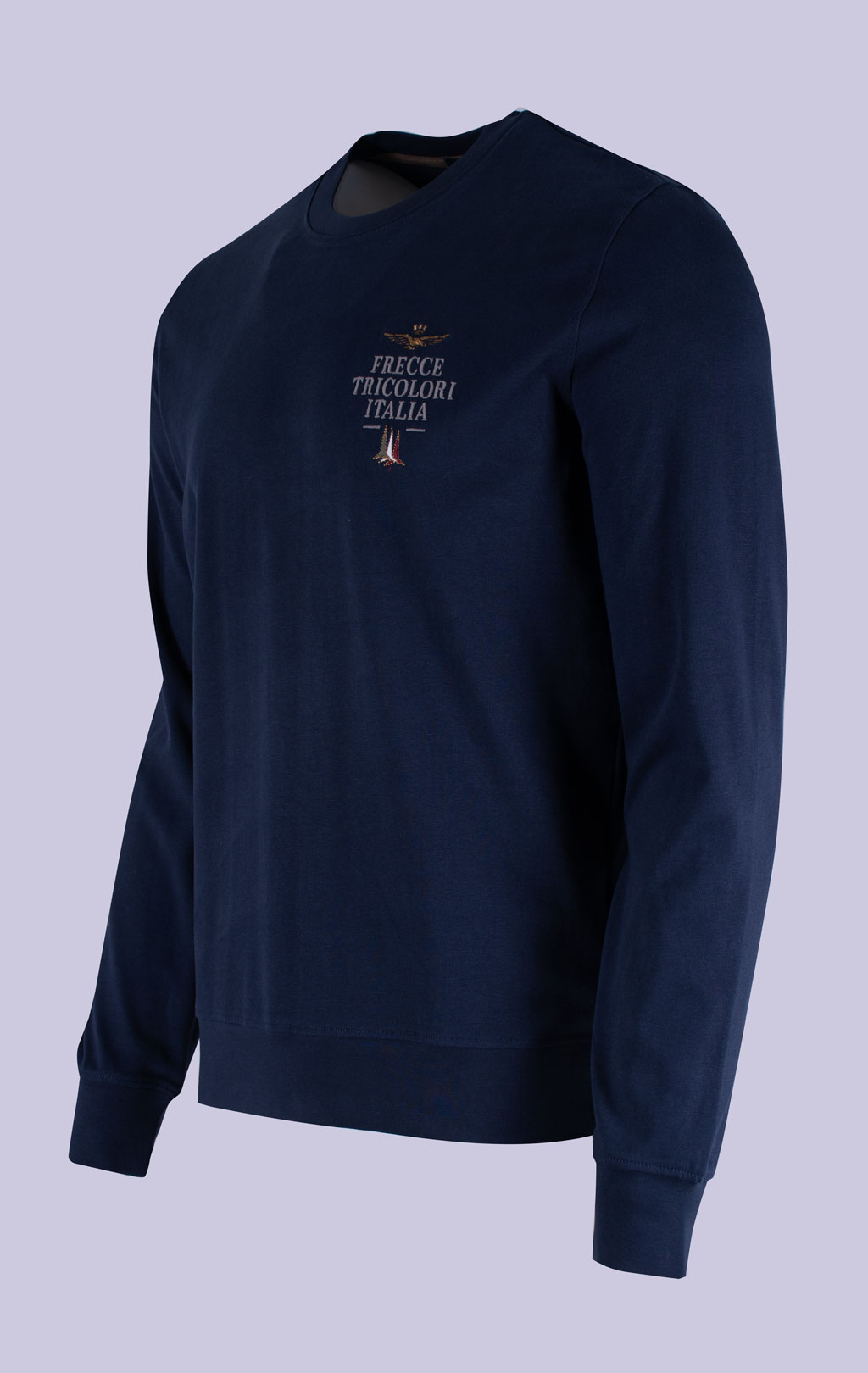 Лонгслив AERONAUTICA MILITARE FW 26/27/BD blue navy (TS 2574) 