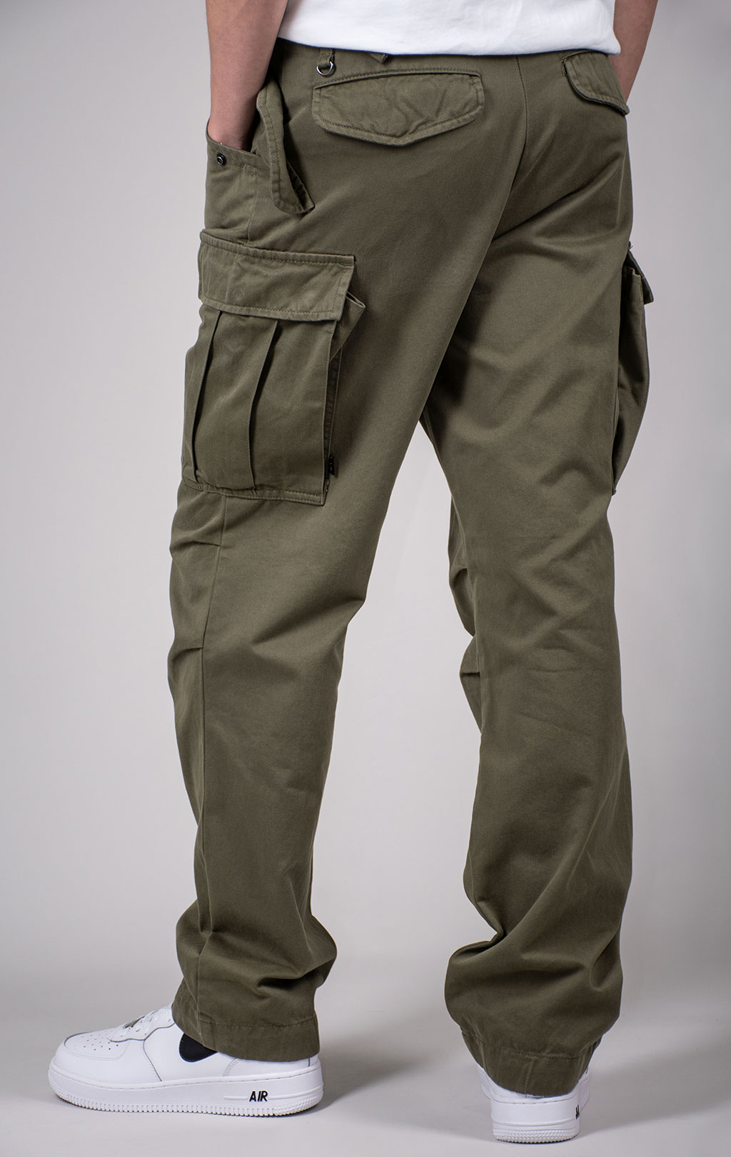 Брюки-карго парашюты ALPHA INDUSTRIES M-65 PANT плотные FW 24/25 OG-107 green 