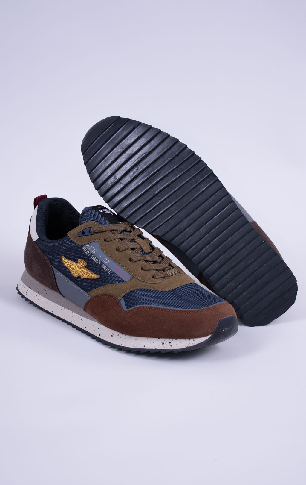 Кроссовки AERONAUTICA MILITARE (SC 0288) FW 26/27/CN multicolor blue/verde/marrone 