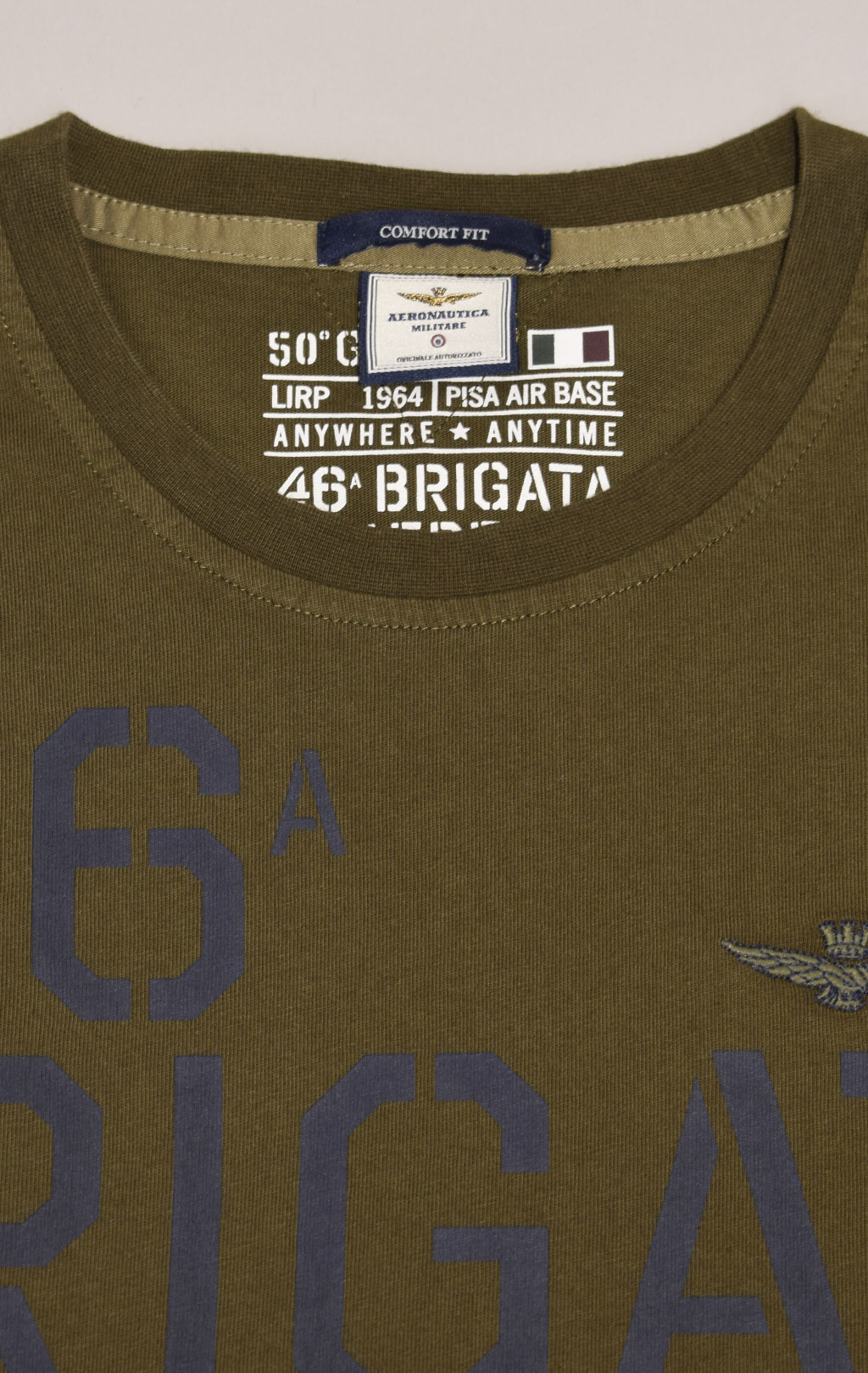 Футболка AERONAUTICA MILITARE big size FW 23/24/TR off green (TS 2128) 