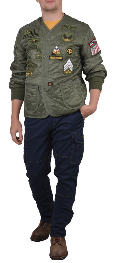 Подстежка ALPHA INDUSTRIES 50th ANNIVERSARY M-65 с карманами и манжетами olive Подстежка ALPHA INDUSTRIES 50th ANNIVERSARY M-65 с карманами и манжетами olive