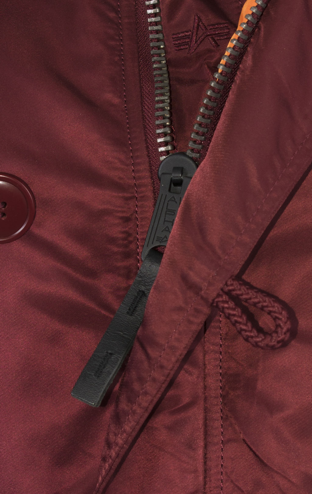 Женская аляска ALPHA INDUSTRIES VF 59 N-3B натур. мех burgundy 